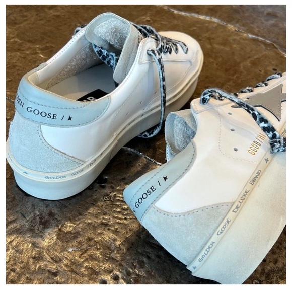 Golden Goose Hi Star Sneaker White, Gray Dawn, Ice, NIB Auth - Picture 4 of 10